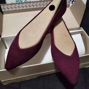 Rothy’s Point - Aubergine Merino Size 8 Brand New
